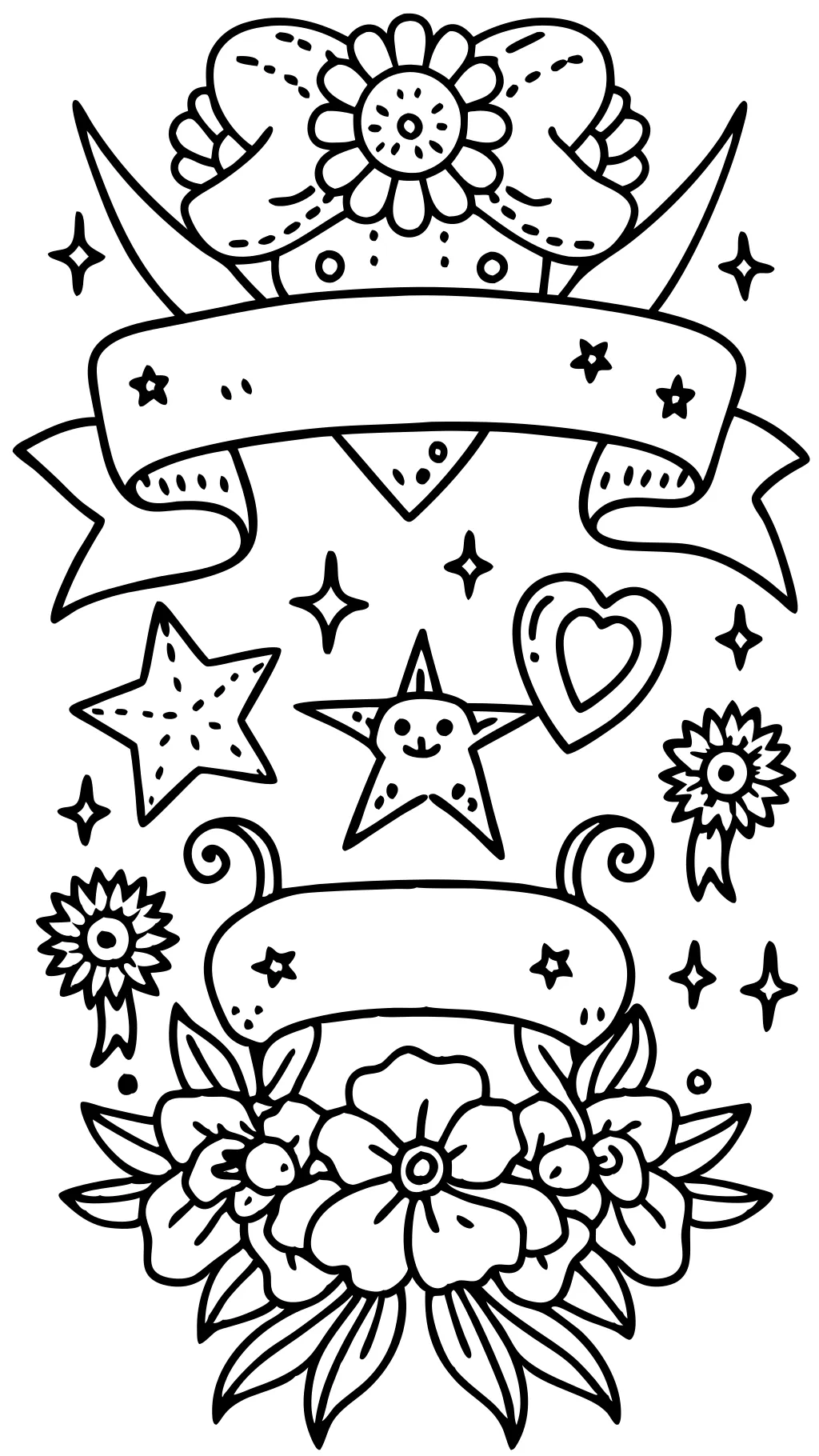 banner coloring page